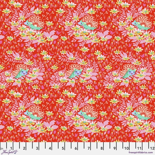 Tula Pink Patchwork Stoff Baumwolle - Tiny Beasts - Whos Your Dandy Glow